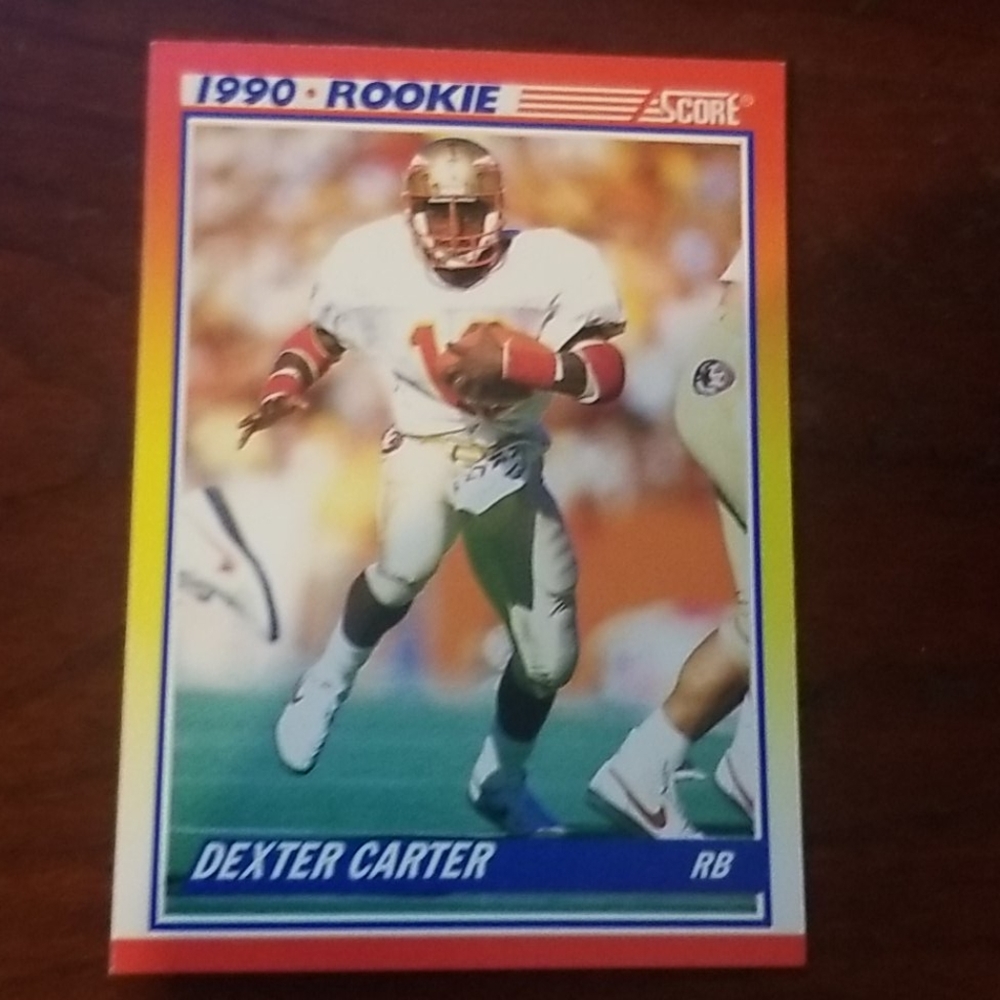 Dexter carter 1990 score rookie card